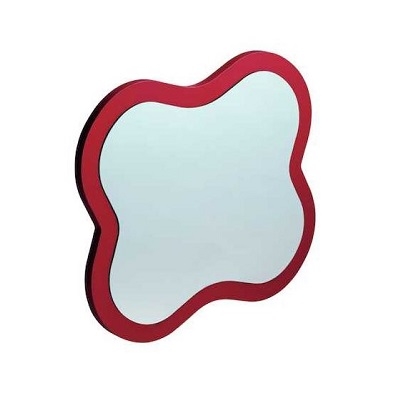 FLORA KIDS OGLEDALO "CVIJET" CRVENI OKVIR 435x21x383mm